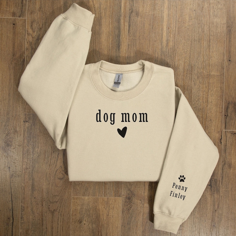 Personalized Sweatshirt, Custom Sweatshirt, Dog Mom Sweatshirt, Custom