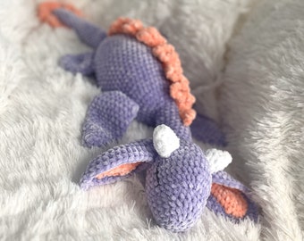 Patron au crochet Khan le dragon printanier (nouveau-né)