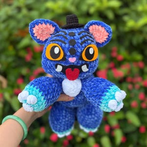 Blauer Tiger Plüschie PDF Häkelanleitung