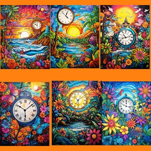 200 Summer "time" Coloring Pages, Printable, Digital, Download, Color ...