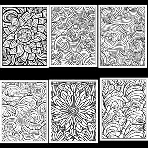 103 Patterns Coloring Pages, Printable, Instant Digital Download, Adult ...