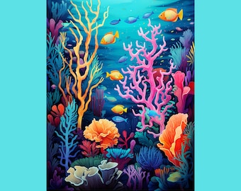 119 Sea Life Coloring Pages, Ocean Animals, Shells (Digital Download)