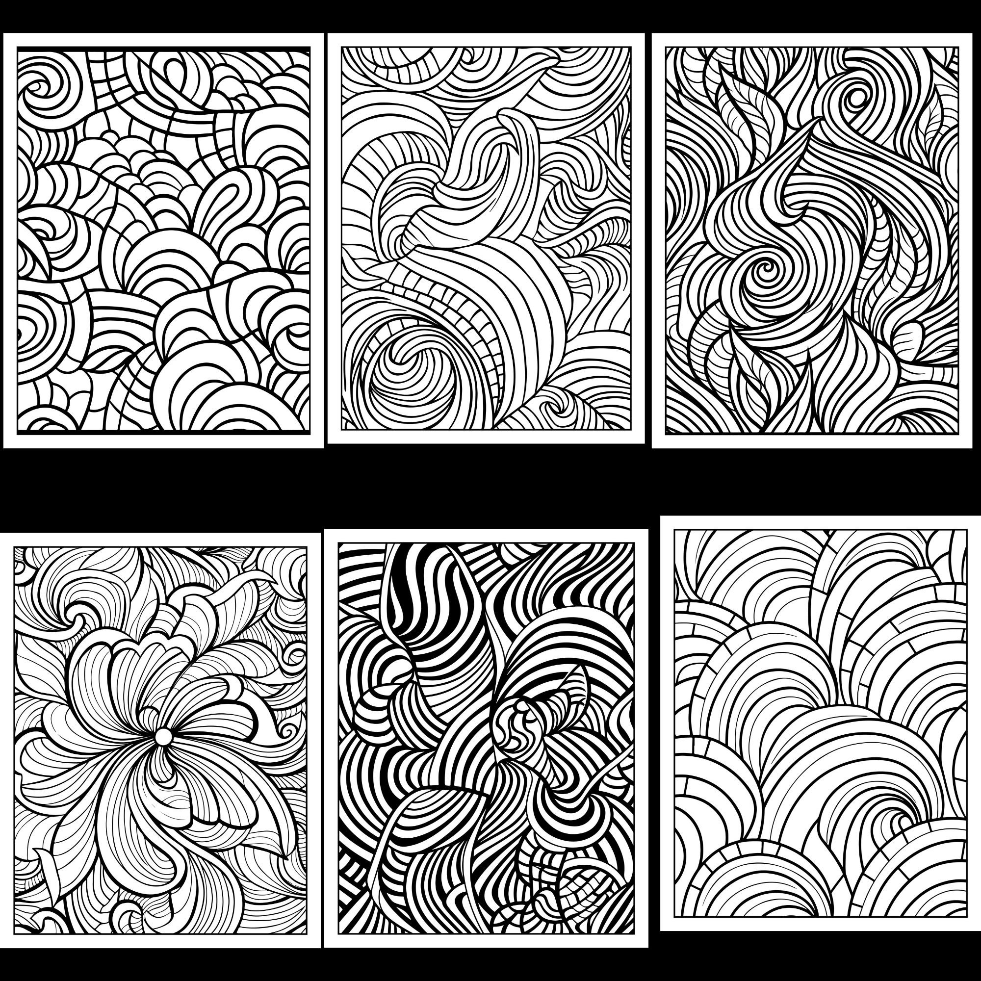 103 Patterns Coloring Pages, Printable, Instant Digital Download, Adult ...