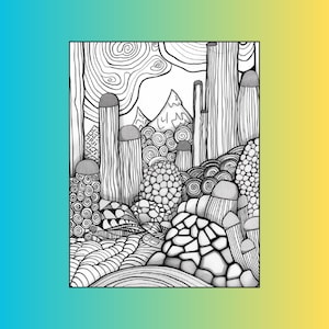 120 Zentangle Coloring Pages, Geometric Patterns, Abstract Line Art (Digital Download)