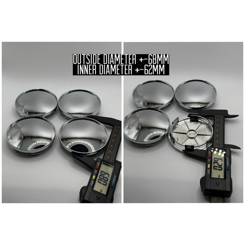 65mm 4PCS Lexus Wheel Caps Stickers Emblems Fits 68mm 75mm 138mm Wheel