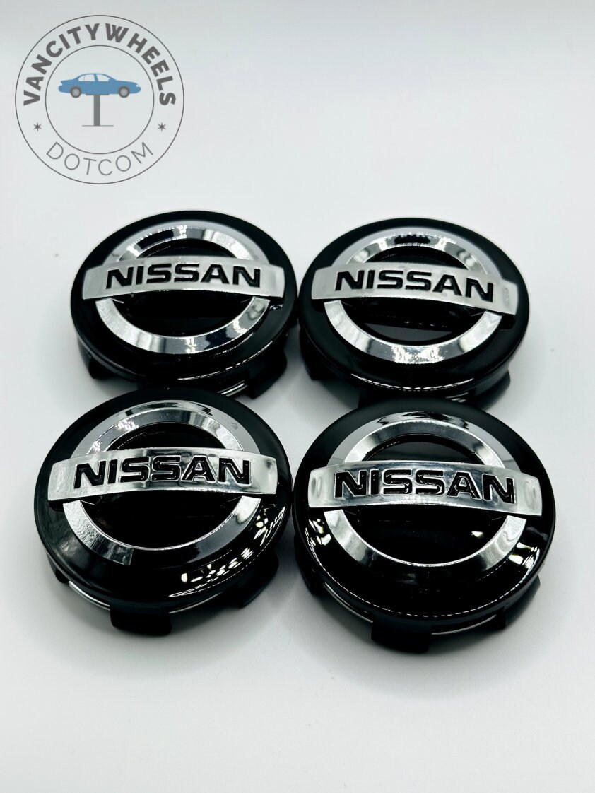 4pcs 54 mm Car Nissan Logo Wheel Center Caps Cover Auto Metal+Plastic