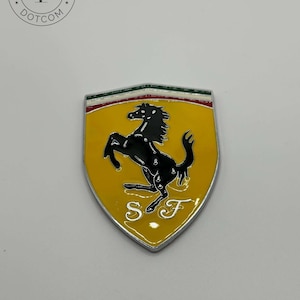 Ferrari Badge Silicone Emblem Sticker All SIZES Car Interior, Phone, Laptop,  Refrigerator, Suitcase, Glass, Mirror, Door, iPad 