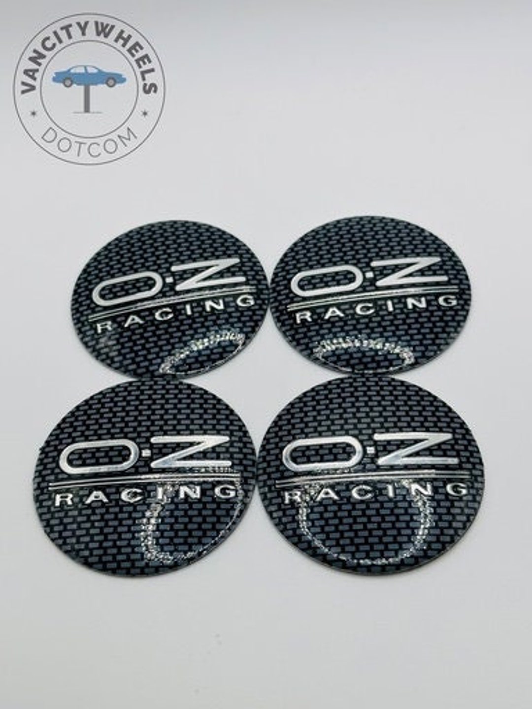 65mm 4PCS OZ Racing Wheel Caps Stickers Emblems Fits 68mm 75mm 138mm