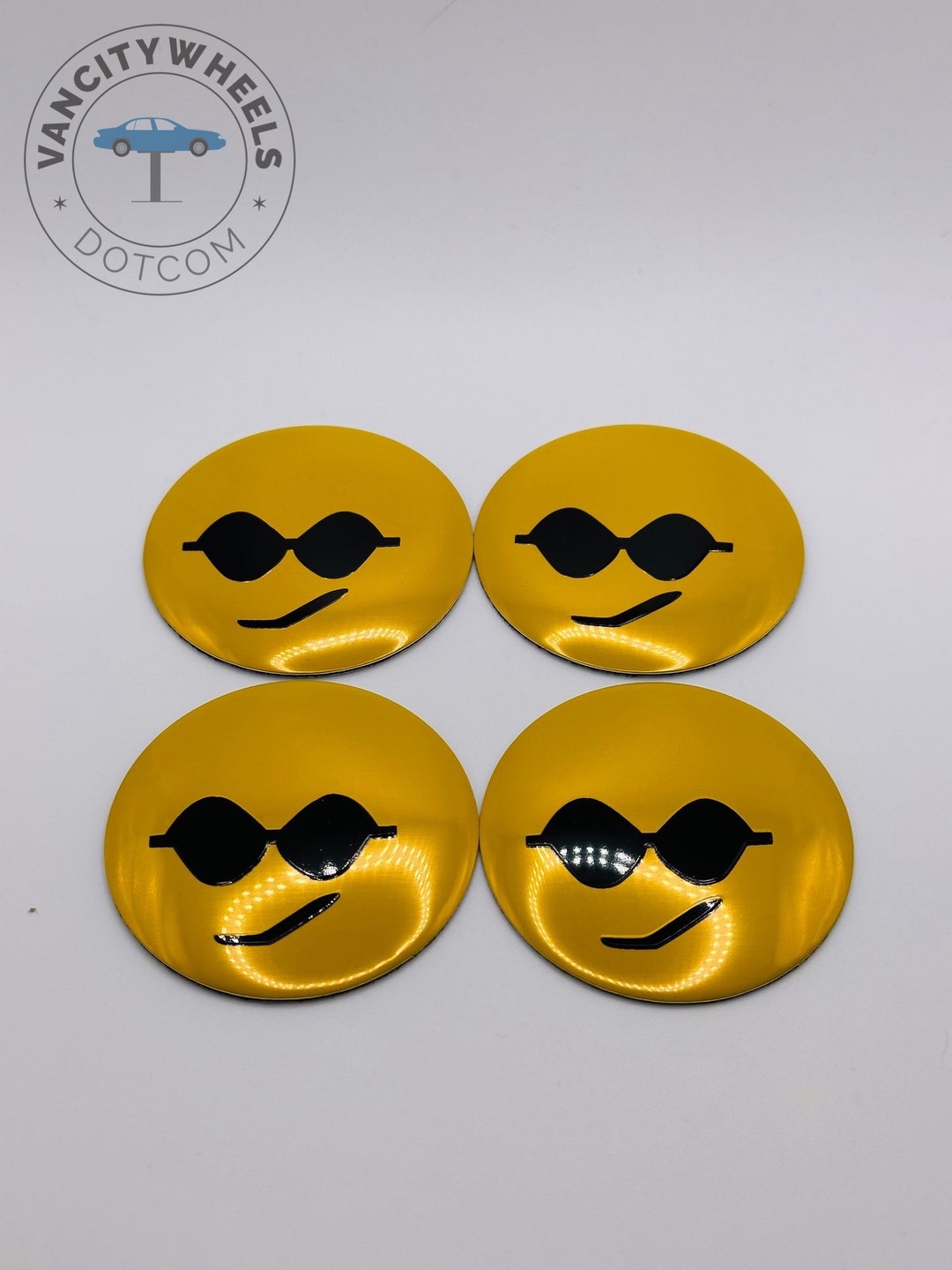 4PCS 56mm Emoji Wheel Stickers Emblems Unleash the Exquisite Etsy