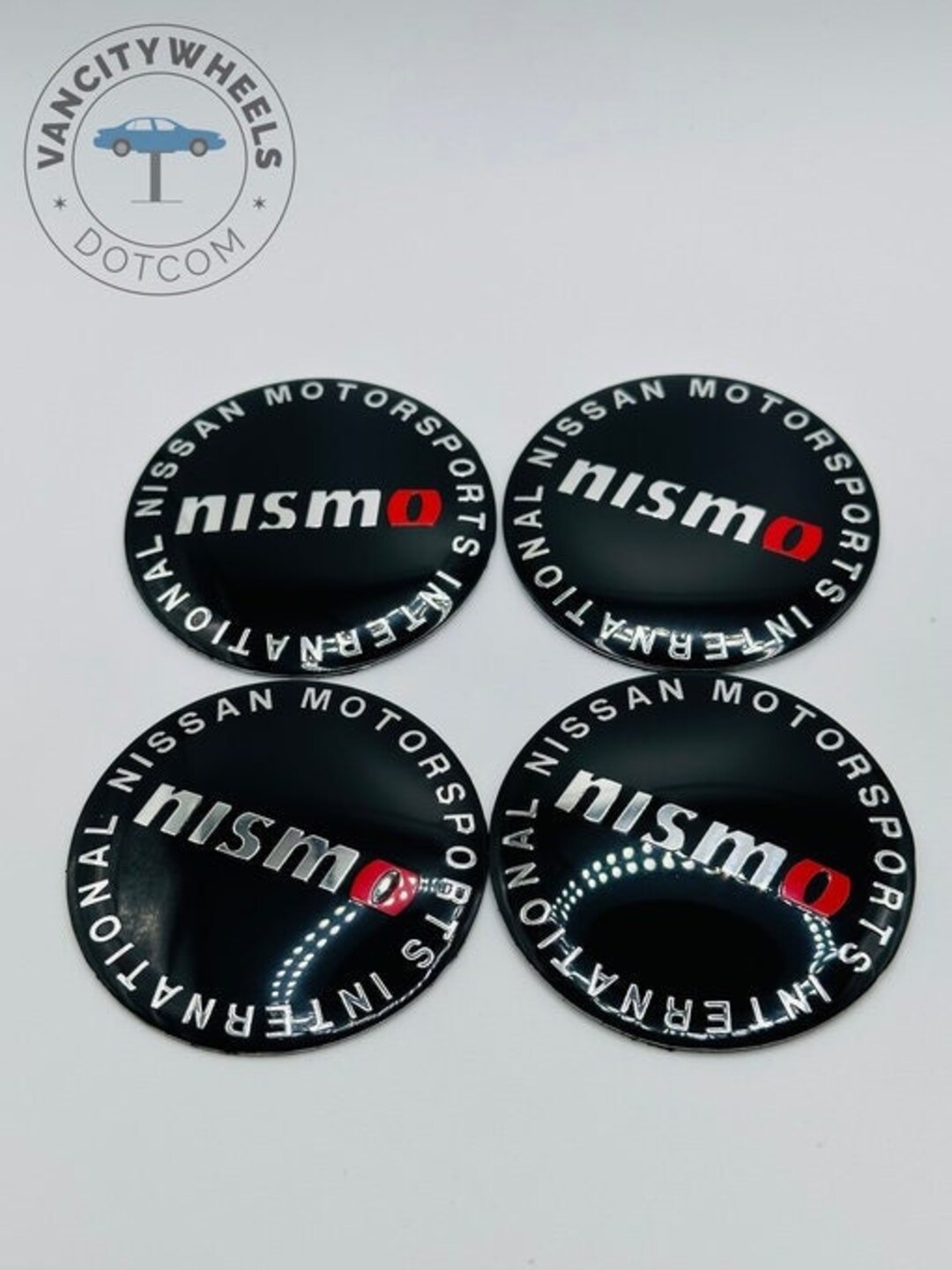 65mm 4PCS Nissan Nismo Wheel Caps Stickers Emblems Fits 68mm 75mm 138mm