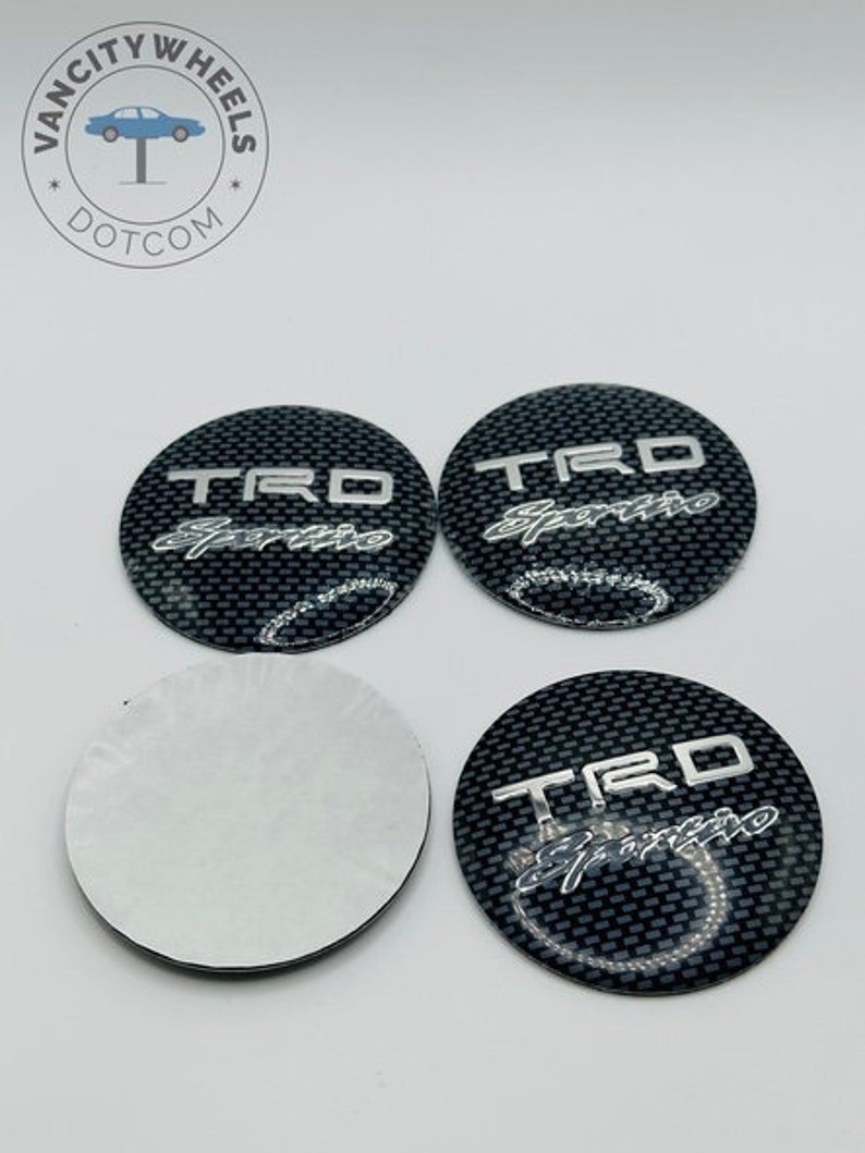 4PCS 56mm Toyotatrd Stickers Emblems Unleash the Exquisite Potential