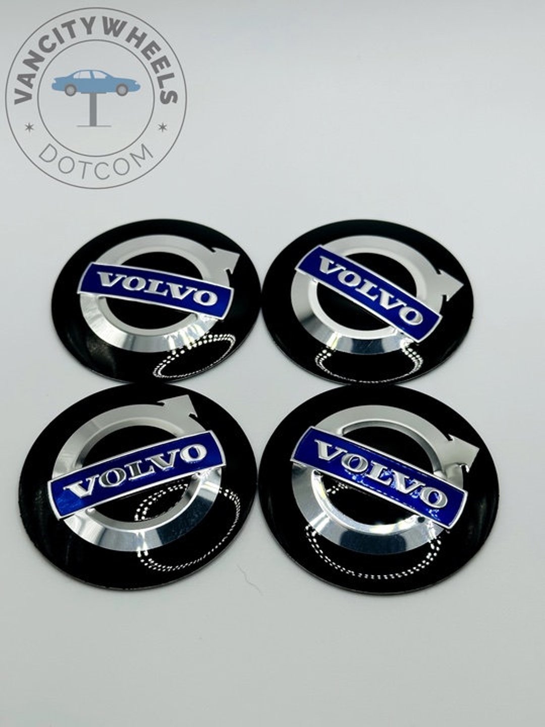 65mm 4PCS Volvo Wheel Caps Stickers Emblems Fits 68mm 75mm 138mm Wheel