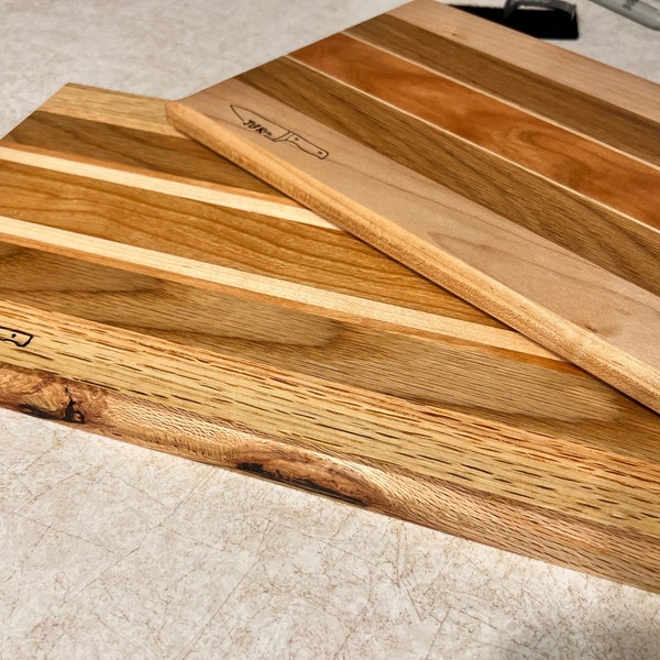 Hardwood Cutting boards, custom sizes, finishes, and wood types
