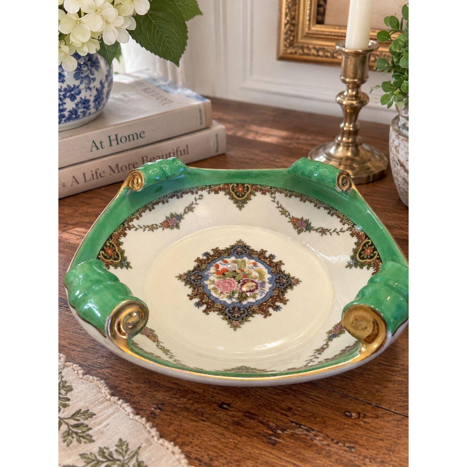 Green Gold Noritake - Etsy