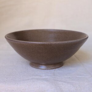 Handmade Ceramic Breakfast Bowl: Lead-Free Glaze, Food Safe Plum purple