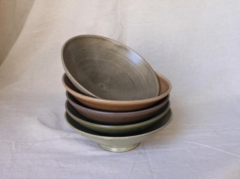 Handmade Ceramic Breakfast Bowl: Lead-Free Glaze, Food Safe image 1