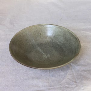 Handmade Ceramic Breakfast Bowl: Lead-Free Glaze, Food Safe Sandy blue