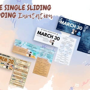 Joli modèle d'invitation de mariage en une seule diapositive modifiable sur Canva