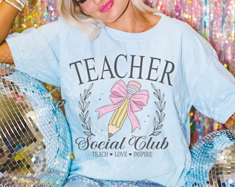 Camiseta para profesor, Camiseta para profesor, Camiseta moderna para profesor, Camiseta de vuelta al cole, Camiseta con lazo, Camiseta escolar, Camiseta para profesor de ciencias sociales