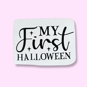 Baby First Sticker Ios My First Halloween Vinyl Sticker - Etsy UK
