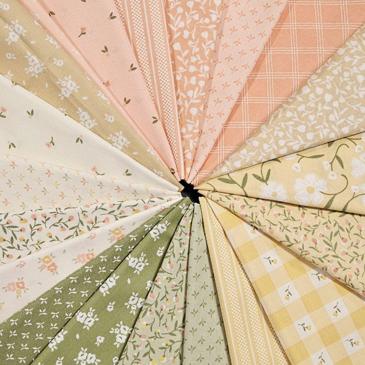 Flower Girl Fat Quarter Bundle (20) | Moda Fabrics | Fabric Collection | Sewing | Quilting | Fabric Bundle | Project | Spring Colors