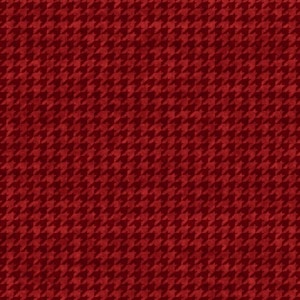 The Whole Country Caboodle: Houndstooth Basics Red | Henry Glass & Co. | Tone on Tone Cotton Quilt Blender