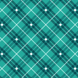 The Whole Country Caboodle: Bias Plaid Basics Teal | Henry Glass & Co. | Low Volume Cotton Quilt Blender