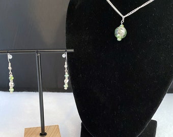 Swarovski Crystal Necklace Set, Swarovski Crystal Beaded Jewelry Set, Crystal Necklace and Earring Set, Necklace and Earring Set