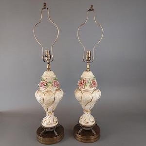 Pair of Capodimonte Table Lamps