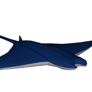 Manta ray plush pattern (Includes files, pictures, and instructions)