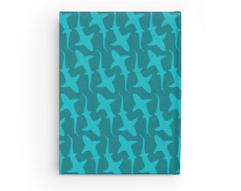Shark Journal, Ocean Notebook, Underwater Diary, Sea Creature Sketchbook, Marine Life Notepad