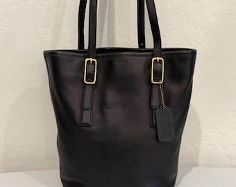 Coach Legacy Black Leather Bucket Bag Vintage