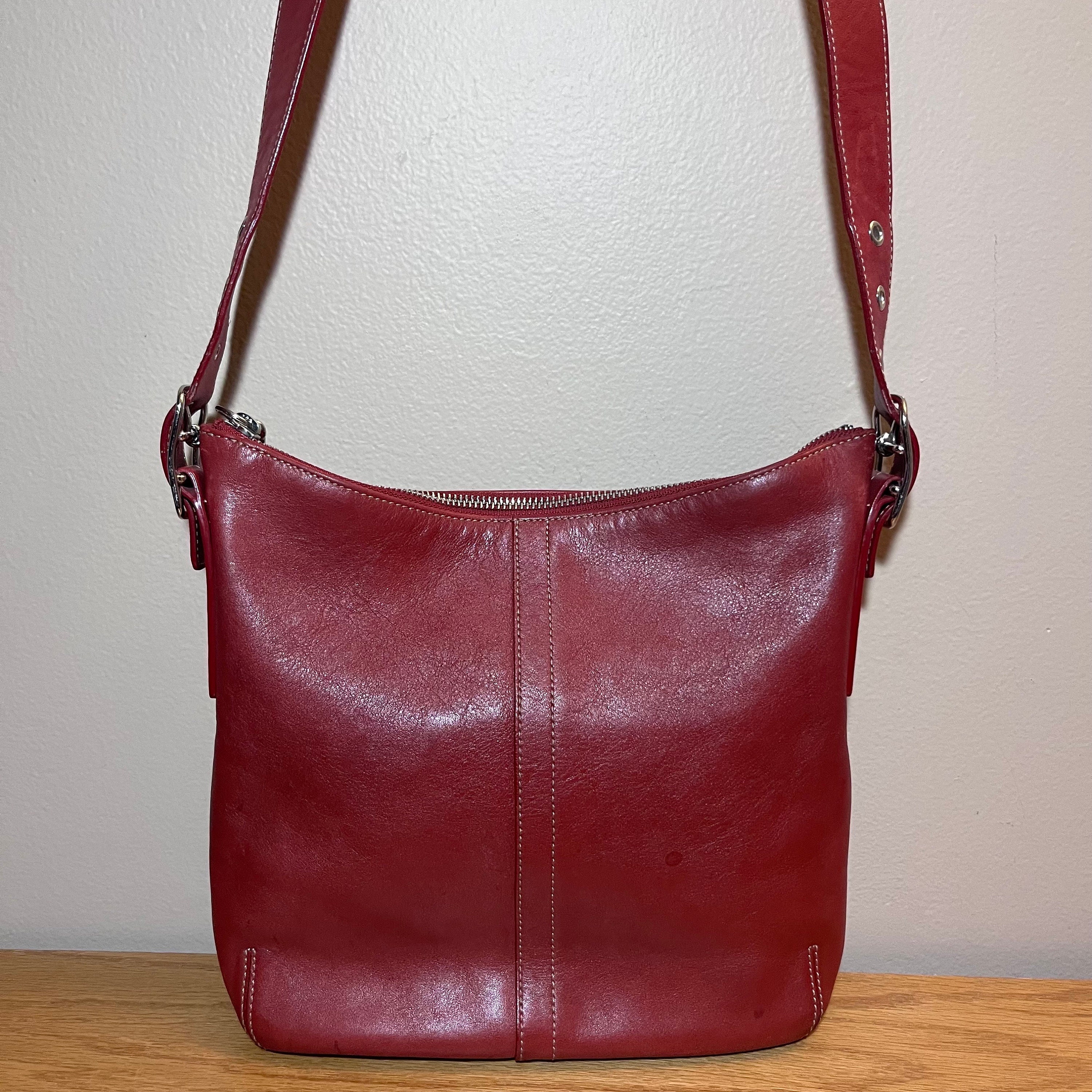 Coach Vintage Red Leather Legacy Slim Shoulder Bag - Etsy Coach Vintage Red Leather Legacy Slim Shoulder Bag - Etsy