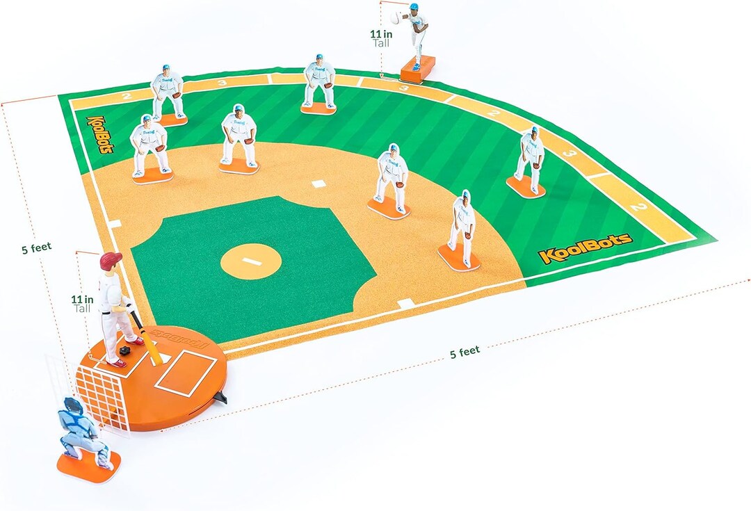 Strikezone Baseball Game Giant 5 X 5 Feet Rollout Field,10 Realistic