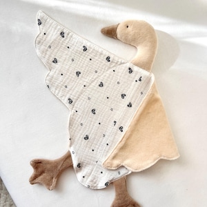 Patrón de costura de ganso, Cómo coser un peluche de ganso DIY, Patrón de peluche para bebés para principiantes en PDF, Descarga del patrón de peluche de ganso, Tutorial de costura para regalo de bebé