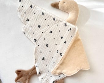 Patrón de costura de ganso, Cómo coser un peluche de ganso DIY, Patrón de peluche para bebés para principiantes en PDF, Descarga del patrón de peluche de ganso, Tutorial de costura para regalo de bebé