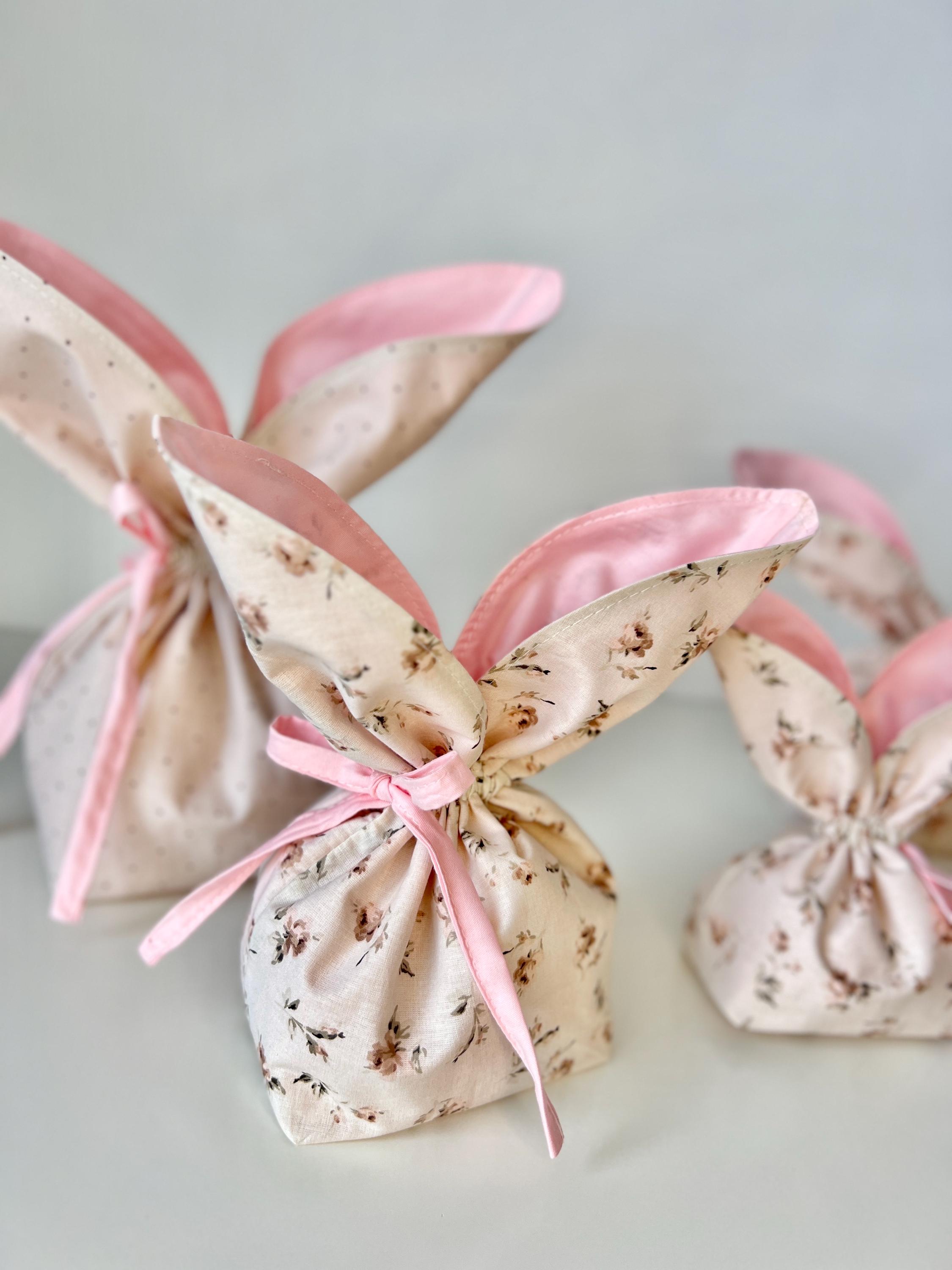 Easter Bunny Sewing Pattern - 4 Sizes Ear Treat Bags Pattern, Fabric ...