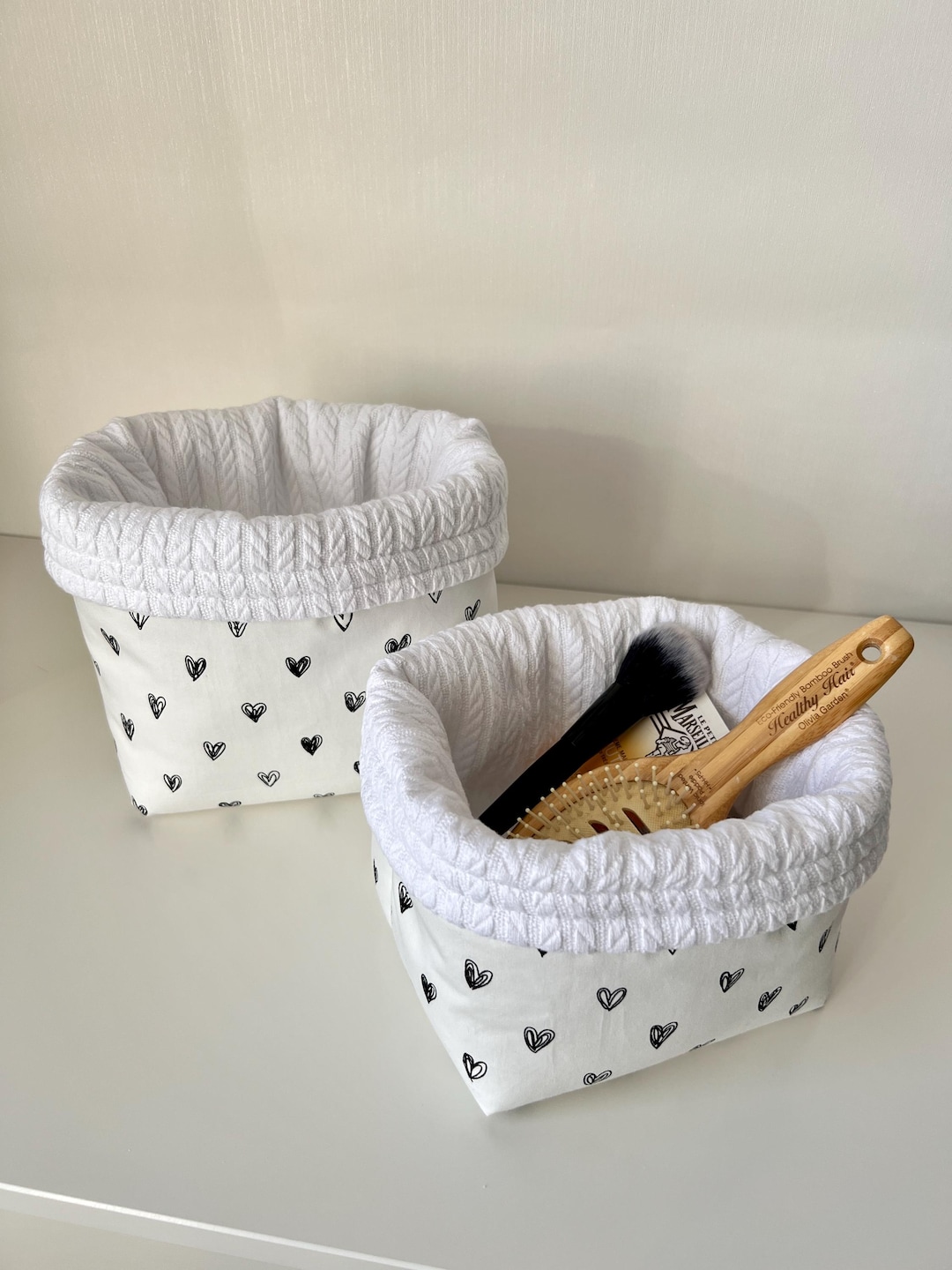 Basket Sewing Pattern PDF, 2 Size Fabric Storage Organizer Basket ...