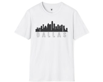 Dallas Skyline T-Shirt, Dallas Shirt, Dallas T-shirt, Texas Cityscape, Skyline T-shirt, Soft T-shirt, Shift For Him, Shirt For Her