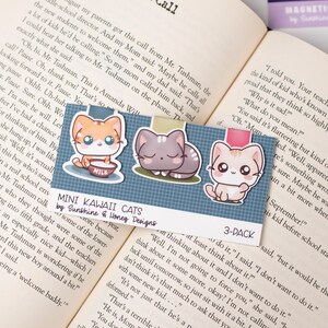 Kawaii Cat Magnetic Bookmark