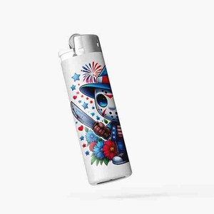Pellicola protettiva per accendino DTF UV personalizzata, impermeabile e resistente ai graffi, adesivo per accendino a gas a colori, design personalizzato, opaco, regalo unico per fumatori