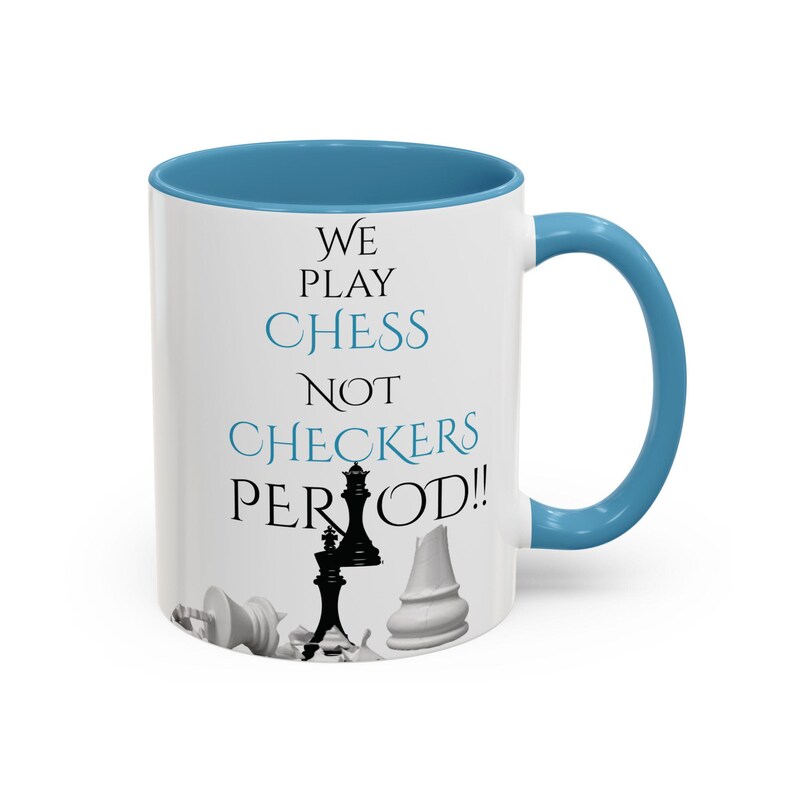 Coffee Mug, Black King Queen Chess Game, Chess Not Checkers African