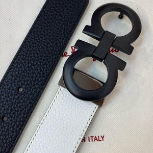 Authentic REVERSIBLE belt Salvatore Gamo Handcrafted Genuine Leather Belt