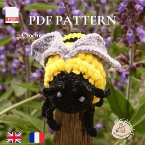 Crochet Pattern: Bee (French / English) - PDF