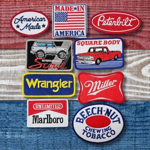 Made in America Patch Bundle | Retro Inspired Iron-On Americana Collection