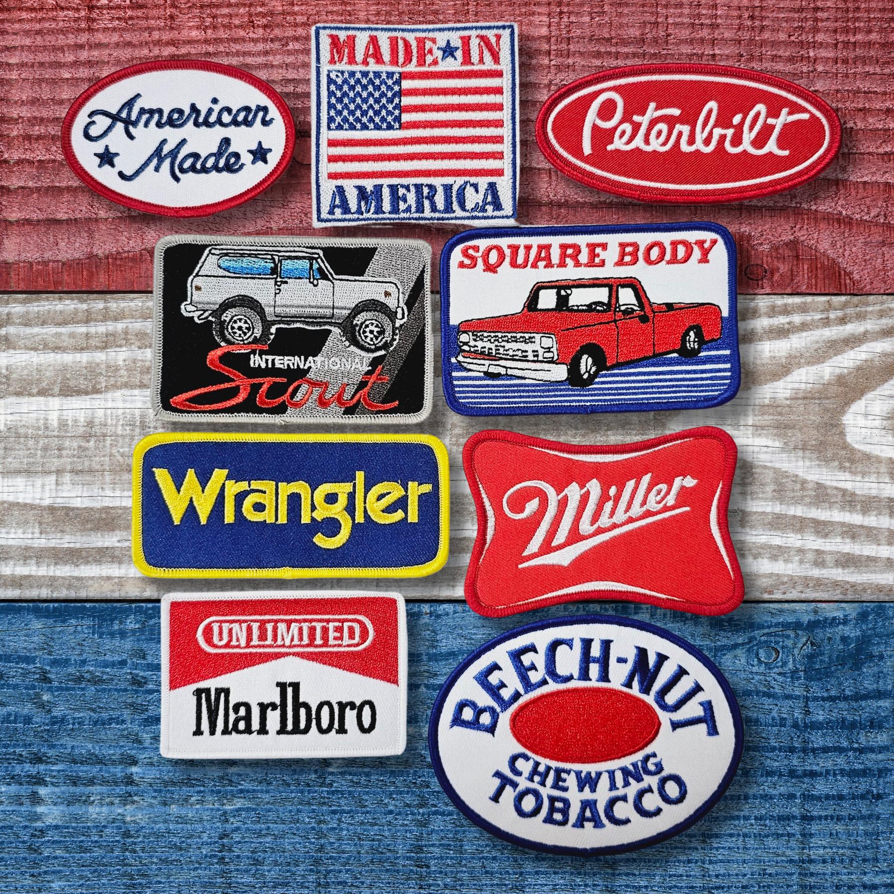 Made in America Patch Bundle | Retro Inspired Iron-On Americana Collection
