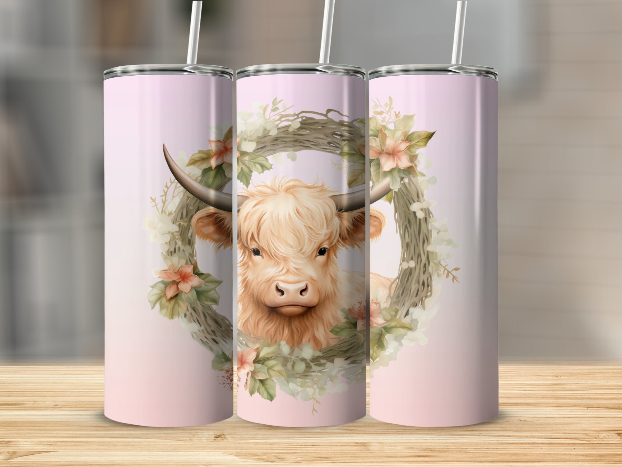 Watercolour Highland Tumbler main image 0