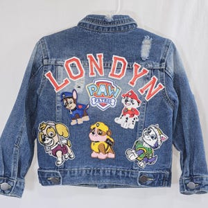Personalized Paw Patrol Jean Jacket for Boys | Custom Denim Jacket Perfect Gift!