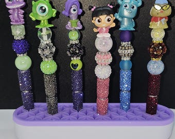 Monsters Doorable Beaded Blinged-Out Pens – Cute Designs with Mike, Sully, Boo & More! Perfect for Gift Giving, or for Yourself