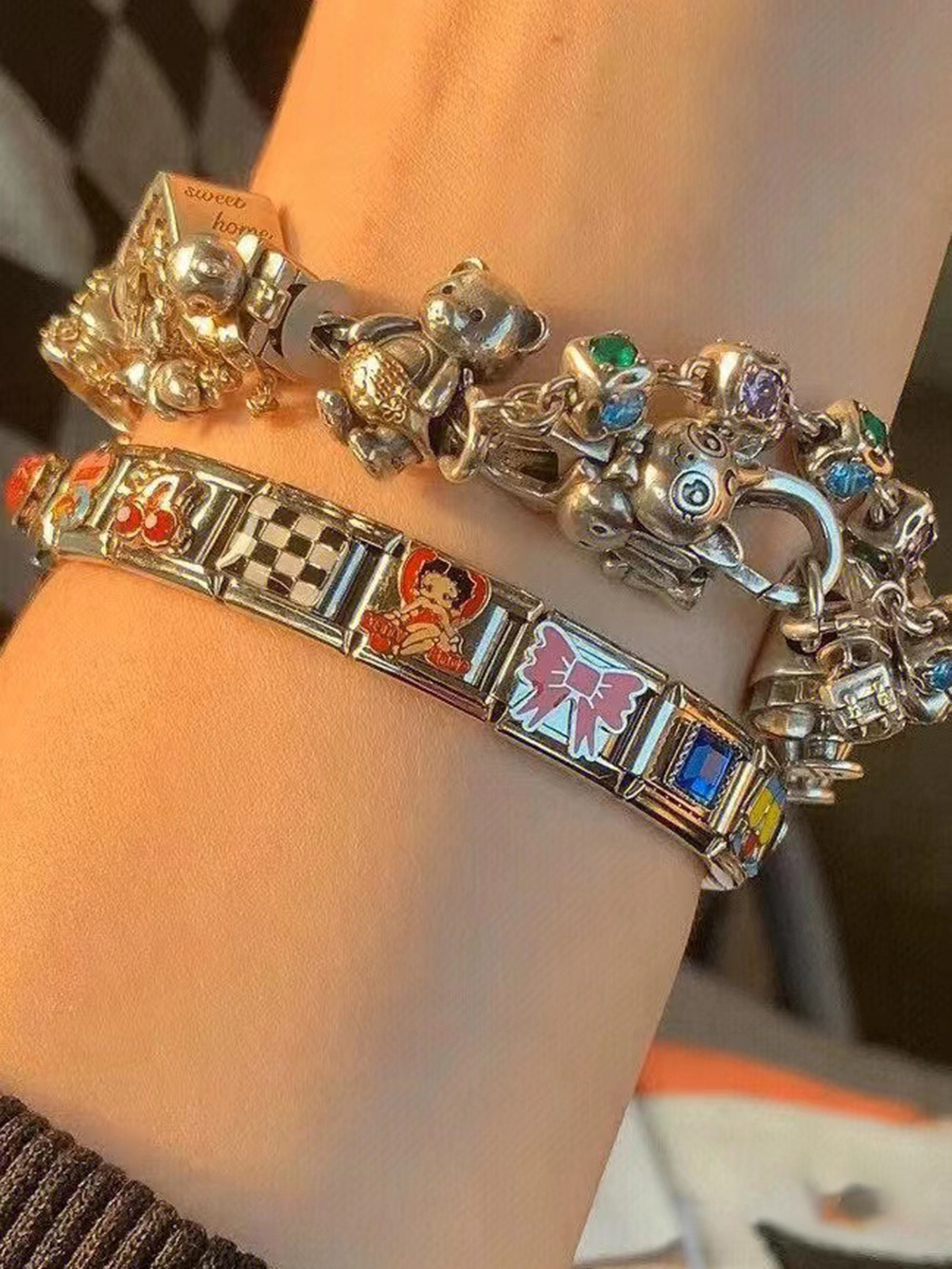 9mm Italian Funny Animals Charms Bracelet Classic Custom Etsy